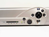 DirecTV HR10-250 front panel close-up showing FORMAT button, resolution indicators (480i 480p 720p 1080i), Standby button, PWR and REC LEDs, and navigation controls