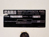 Cahn Instruments System 113 rating plate showing model name, serial number 56429, voltage 100/120/220/240V 50/60Hz, made in USA