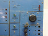 TFX-5297 front panel detail — PC-2 section with Current XFMR Vari-Set knob, Gen Warn test button, Contactor switch, OV1/OV2/UV Fault indicator LEDs