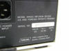 Valleylab IV6000 infusion pump – rear rating plate closeup showing model IV6000, 120V 50-60Hz 0.15A, serial number, and Valleylab Boulder CO address