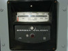 Barber-Colman Model 293 temperature controller close-up — analog meter scale 0–700°C / 0–2500°F, red indicator needle, indicator light, and thermocouple/EXT RES label