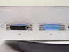 Varian VJW1454R1 rear connector detail showing J3 black DB25 and J2 blue DB25 connectors