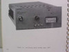Interior page showing Figure 1-1 oscillator Model 6615ED Spec 2055 front panel with level control and meter