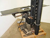 Richardson A600 animation stand rear-left view showing compound mechanism, motor assembly, wiring, and column base detail