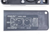 Photo-Sonics LB-24A threading diagram cover plate – showing loop path, take-up, supply reels, movement release, loop button, and cover button labels