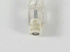 Close-up of quartz lamp base end cap marked JK, 120V, 500W