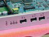 Ericsson CBU1 front panel close-up showing CBU1 label, F/O indicator LEDs, DC-in connector, ET 1-2 and ET 3-4 port headers