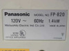 Panasonic FP-820 Panasonic FP-820 Copy Machine