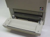 Tektronix Phaser 440 lower paper tray open showing tray interior and media guides