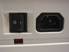 Tektronix Phaser 440 rear power section showing rocker power switch and IEC AC inlet