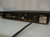 RCA DRD303RA DSS Satellite Receiver – rear panel showing RCA composite and S-Video outputs, RF coaxial input/output, DB-15 connector, phone jack, and UL label with model number sticker