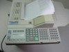 Minolta MinoltaFax 5600 top-down view of control panel and numeric keypad with paper in document feeder