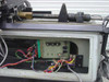 Interior view of Oxberry 1500 stand showing control relay board with labeled C, P, A relays and multi-colored wiring harness