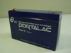 GS Portalac PE6V10 6V 10Ah rechargeable sealed lead-acid battery — representative example of the battery type required (not included with this unit)