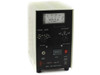 Opti-Quip Model 1605 Mercury Xenon Lamp Power Supply — front panel showing DC Watts meter, lamp wattage selector knobs, over-temp indicator, hours meter, and safety interlock