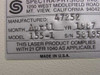 Spectra Physics 155 Helium Neon Laser w/ Manual - Powers on, NO BEAM - As Is