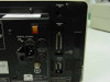 Mennen Medical MR-4200 rear panel detail showing Terminal J18, Analog J19, Vista Interface J17, Nurse Station port, AC input, line fuses, and power switch