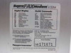 Supra SupraFAXModem V.32bis bottom label showing digital display legend, FCC ID FCZ5D3144FX, RJ11C connector requirement, and serial number