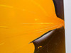 Extreme close-up of AST PowerExec 3/25SL cracked screen — radiating crack lines and LCD fluid damage visible