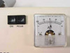 Close-up of Shinohara Electrical Inst. Works Ltd. MR-38P microammeter gauge showing ±100 µA scale and ON/PEAK buttons