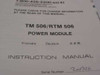 Tektronix 070-1786-02 TM 506/ RTM 506 Power Module Manual