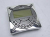 Sirius SIR-SYS1 satellite radio receiver — top-down front view showing LCD screen, SELECT button, CAT and CHANNEL controls, and numeric keypad