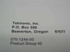 Tektronix 070-1244-00 7S12 TDR/Sampler S/N B020000-up