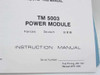 Tektronix 070-2955-00 TM 5003 Power Module Instruction Manual