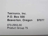 Tektronix 070-2955-00 TM 5003 Power Module Instruction Manual