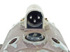 Bell & Howell Filmo 031397 motor 3-pin circular power connector close-up showing male pins and connector housing