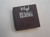 Intel A80386DX-20 SX217 20MHz i386 CPU — top view showing Intel i386 logo and part markings on ceramic package