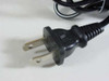 Power cord included with Philips DVD724 DVD Player – standard 3-prong NEMA 5-15P plug