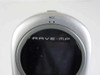 Rave-MP Arc2.5/5.0 MP3 player close-up of front LCD display and built-in MIC label