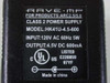 Rave-MP AC adapter label showing model HK41U-4.5-600, input 120V AC 60Hz 5W, output 4.5V DC 600mA