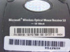 Microsoft X800128 Wireless Optical Mouse Receiver 3.0 – bottom label showing part number X800128-100, PID 75598-600-0317377-0, and 5V 100mA rating