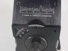 Close-up of Diffraction Limited Optics engraved logo reading 'A Division of Sanders Associates Inc.' with calibrated focus wheel and scale (-40 to 0 to 2)