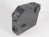 Diffraction Limited Optics Sanders Associates optical collimator – front and right side 3/4 view showing lens port, ventilation grille, and adjustment knob
