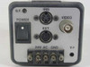 Javelin JE-7242 Newvichip CCD Camera – rear panel showing BNC video output, IRIS connector, EXT connector, power switch, B.F. indicator, and 24V AC GND terminal block