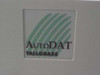 AutoDAT Tallgrass brand badge on front panel of the tape library housing