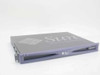 Sun Microsystems Netra X1 1U rackmount server front panel — Sun Microsystems logo on top cover, drive bay at right