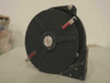 Data Recorder Group VDR-MII film camera reel angled rear/side view showing full circular reel disc and red-striped reel retaining clips