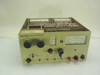 Carnel Labs NM-65T EMI Radio Interference Analyzer Receiver – front panel view showing attenuator knobs, frequency dial, and analog meter; top cover removed exposing internal RF modules