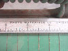 Close-up of Photo Materials Co. Chicago maker's mark on the ruler scale of the Premier 30-inch trimmer