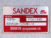 Sandex 10FN R3952R-S3VW1/X nameplate label – model, serial number F061340, and Sankyo Seisakusho Co. Tokyo Japan markings