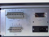 Air Products 9200 rear panel detail showing contacts, power, input and output terminal blocks and IEC AC inlet