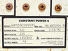 AAA Power System Constant Power 6 rating label — Model AR005C0200T1, 5.0 KVA, 220V input, 120/240V output, 41A, Date Code 2-16-90, SN 90-6T0504 B