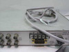 Lenco PSW-468 Video Switcher – rear panel detail showing BNC ports, DB9 remote control connector, Ext Trig input, and Audio Control Out
