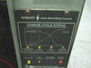 Hobart Accu-Charger 300C Auto Start/Stop control panel showing Charge Cycle Status diagram with LED indicators