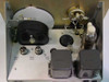 Barnes Engineering Co. 11-110-2 Temperature Controller — interior top view showing vacuum tubes 12AX7, 12AT7, 6AL5, transformer cans, and circular component