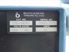 Bellco Glass Inc. 7765-06065 rating plate label showing Cat. No. 7765-06065, Volts AC/Hz 115/60, Amps 12, and serial number U4HJD-1075